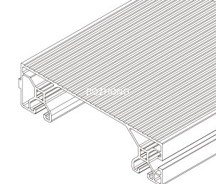 Alloy Aluminum Pedal Profiles Anodic Oxidation Surface TB - 40150