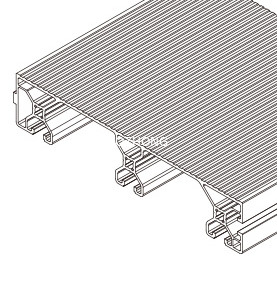 Alloy Aluminum Pedal Profiles Anodic Oxidation Surface TB - 40150