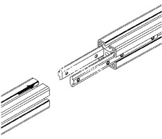 6063 T5 Aluminum Extrusion Profiles Connector Link 8 - 8 - 40