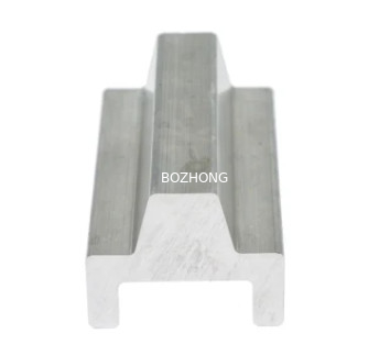 Transportation Extruded Aluminium Profile Guide Rail Anodic Oxidation Surface