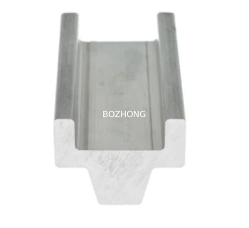 Transportation Extruded Aluminium Profile Guide Rail Anodic Oxidation Surface