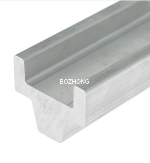 Transportation Extruded Aluminium Profile Guide Rail Anodic Oxidation Surface
