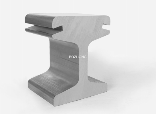 Mechanical Polishing Aluminum Extrusion Profiles For Conductor Guide Rail Parts
