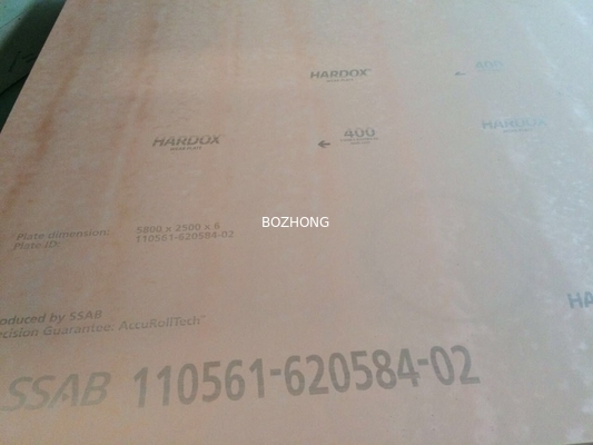 Abrasion Resistant Alloy Steel Plate EN 10204 / 3.2 AR400 ABREX 400