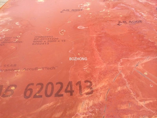 Abrasion Resistant Alloy Steel Plate EN 10204 / 3.2 AR400 ABREX 400