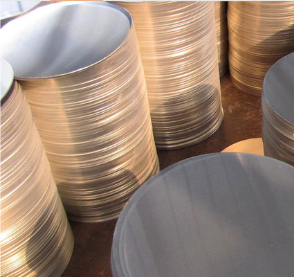 1050 / 1100 / 3003 Aluminium Discs Circles With Polished Bright Surface High Strength