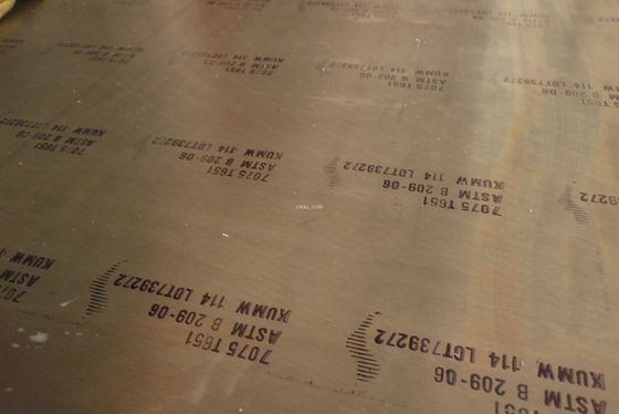 Non Slip Embossed T651 7075 Aluminium Alloy Plate SCC Resistance