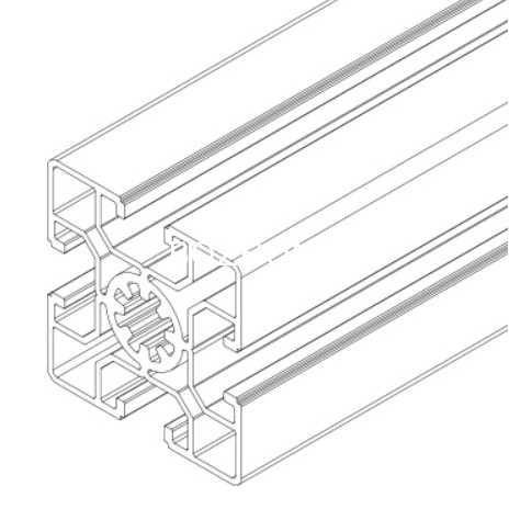 T-Slot & V-Slot 50 Series Aluminum Profiles - 10-5050L