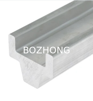 Mechanical Polishing Aluminum Extrusion Profiles For Conductor Guide Rail Parts